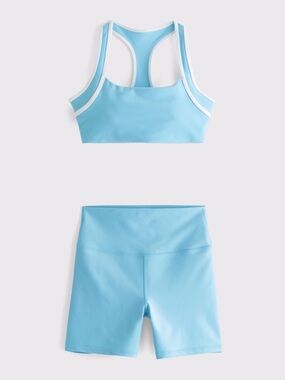 Abercrombie & Fitch YPB sculptLUX Sports Bra & Bike Short set XXL